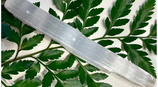 Selenite stick/selenite wand Beautiful translucent crystal that is known for its powerful healing properties. DO NOT GET WET!