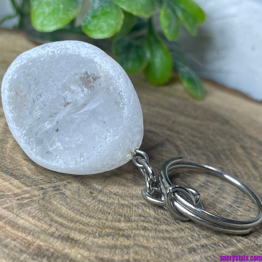 Clear Quartz Window Keychain