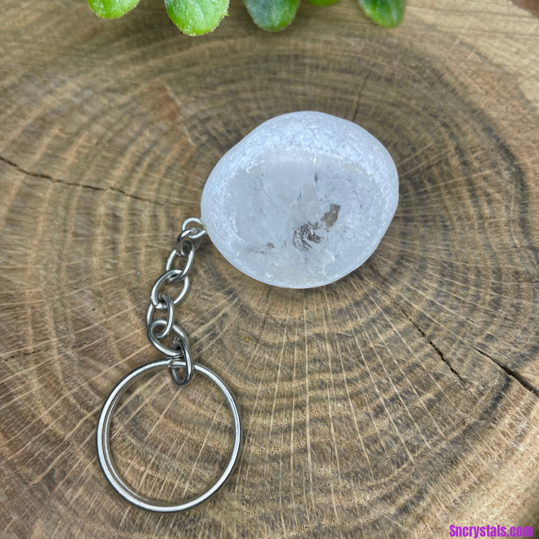 Clear Quartz Window Keychain