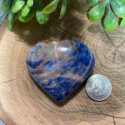 Sodalite Heart shaped crystal